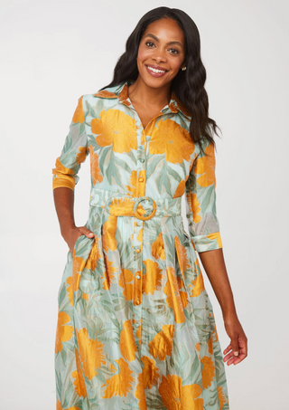 Celia Gown Mint Orange Abbey Glass