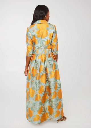 Celia Gown Mint Orange Abbey Glass