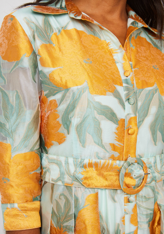 Celia Gown Mint Orange Abbey Glass