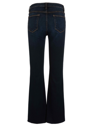 Ana High Rise Flare Raw Hem Wave Kut