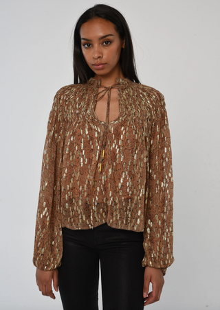Meredith Top Cavalier Python Print Love The Label