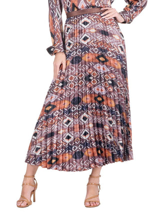 Pleated Skirt 35" Copper Mesa Jade