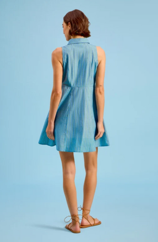 Courtside Dress Cedar Pinstripe Livro