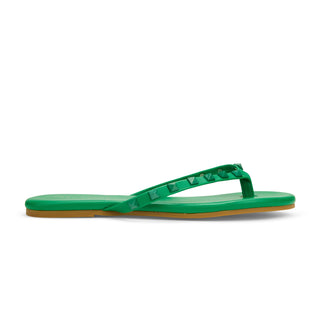 Green Rivington Stud Flip Flops