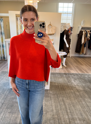 Aja Sweater Orange Flame