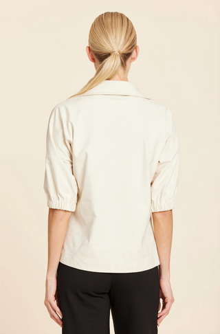 Beige Faux Suede Top Dolce Cabo