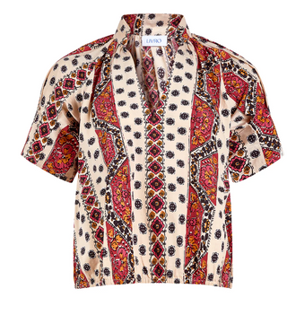 Merritt Top Crimson Mosaic Livro