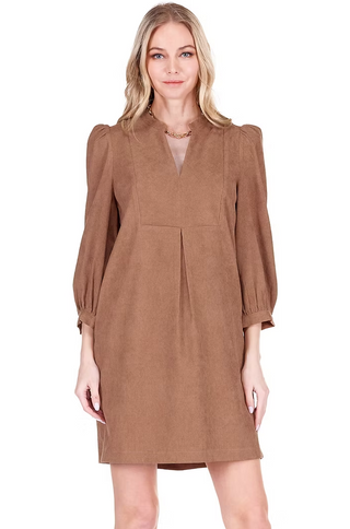 Corduroy Front Yoke Dress Coco