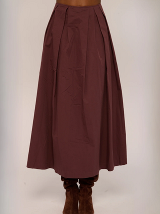 Ridley Skirt Deep Mahogany Love The Label