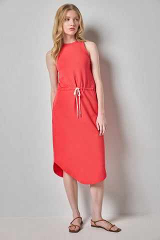 Textured Terry Shirttail Midi Dress Zinnia Lilla P