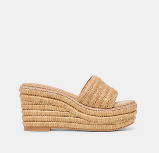 Throne Lt Natural Raffia Wedge Dolce Vita
