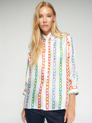 Multicolor Chain Print Shirt Vilagallo