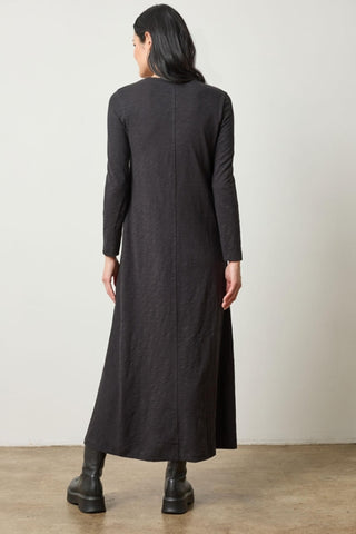 V Neck Maxi Dress Black Lilla P