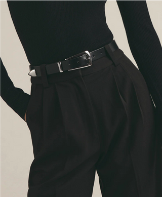 The Statement Belt Black / Nickel Favorite Daughter