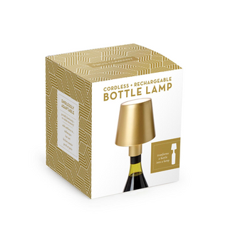 LED Touchable Gold Lampshade with Bottle Stopper