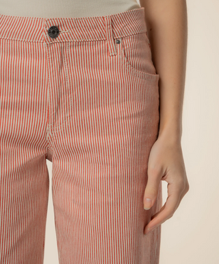 Charlotte Wide Leg Red/ Ivory Kut