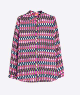 Multicolor Geometric Print Top Vilagallo