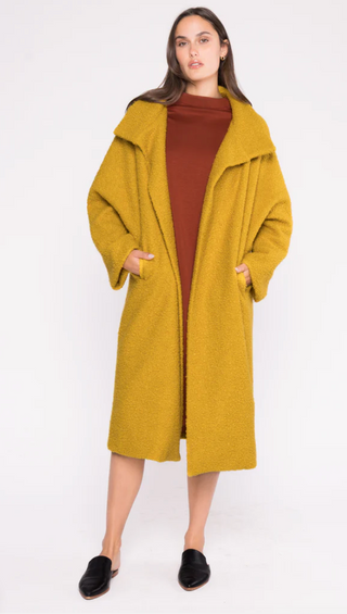 Boucle Overcoat Saffron Ripley Rader