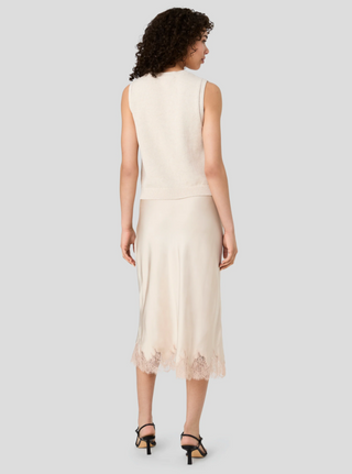 Mozart Sleeveless Pointelle Border Top French Connection