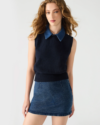 Jeane Sweater Vest Multi Steve Madden