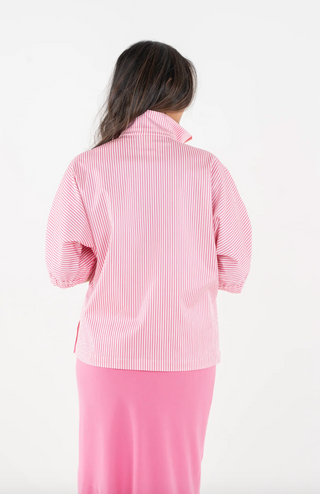 Bonny Top Pink Carnation Stripe Emily McCarthy