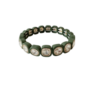 Jelly Pop Bracelet - Forest Green Smith & Co