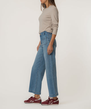 Meg High Rise Wide Leg W/ Patch Pockets Totally Kut