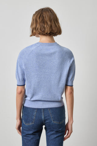 Crewneck Saddle Sleeve Sweater Lake Lilla P
