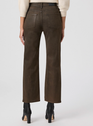 Stevie Ankle Dark Brown Distressed Coating