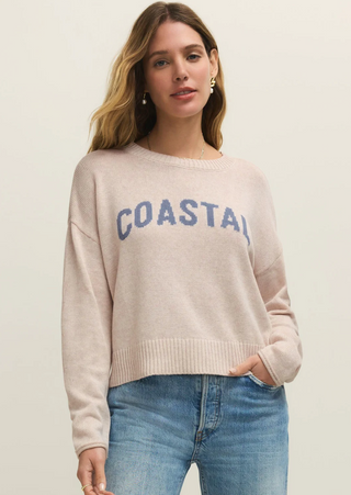 Sienna Coastal Sweater Light Oatmeal Heather