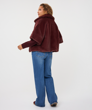 Merlot Fur Jacket Esqualo