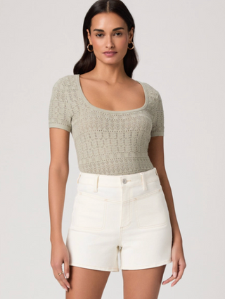 Dani Short w/ Front Yoke Toasted Ecru Paige