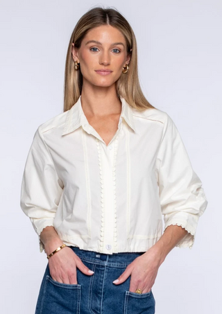 Carter Top Solid White Elizabeth James