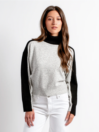Berkman Turtleneck Heather/ Black