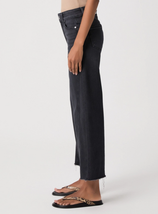 Anessa w/ Twisted Outseam Panel Ink Black Paige