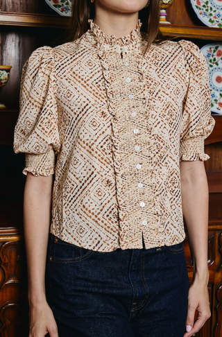 Zinny Top Wuthering Winds Print Love The Label