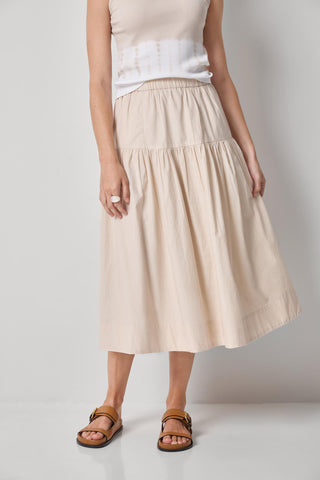 Poplin Yoke Skirt Bamboo Lilla P