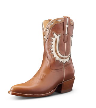 The Jolene Caramel/ Bone Cowhide Tecovas