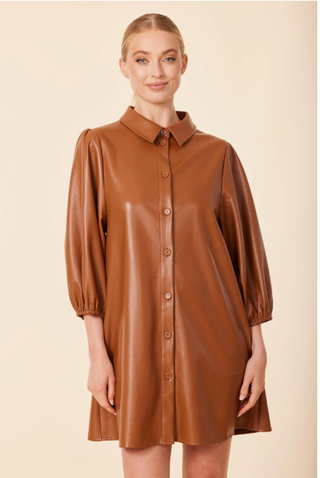Saddle Vegan Leather Dress Dolce Cabo