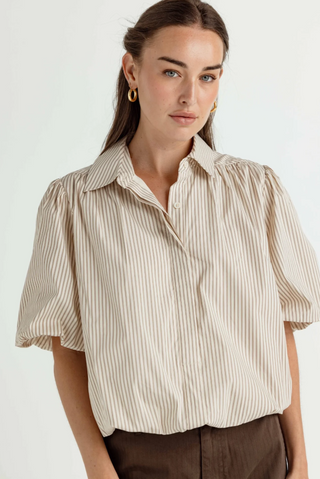 Bridle Ticking Stripe Olivia Shirt Sundays