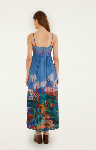 Dream Landscape Multicolor Sleeveless Maxi Dress Farm Rio
