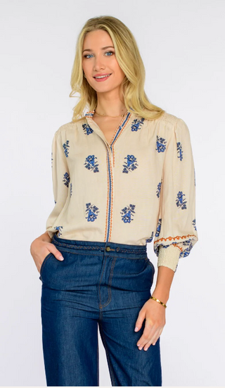 Emily Top Handkerchief Ivory Elizabeth James