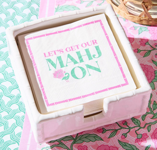 Let's Mahj On Napkin