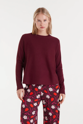 Burgundy Swing Sweater Fantastica