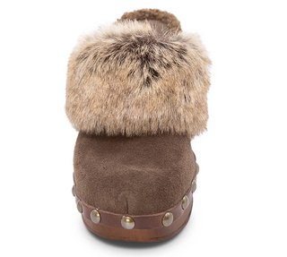 Fadia Dark Brown Suede Clog