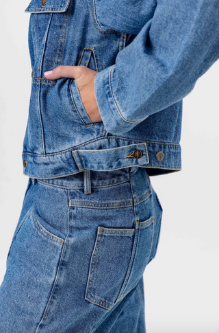 Quincy Jacket Medium Wash Denim Sundays