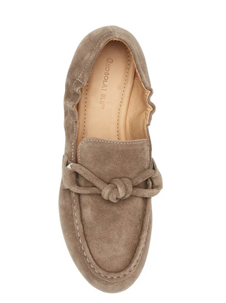 Anya Flat Toffee Suede