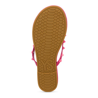 Fuchsia Rivington Stud Flip Flops