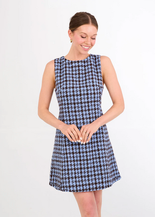 Avery Dress Houndstooth Abbey Glass
