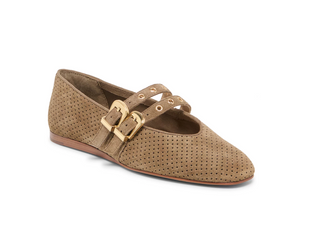 Baylee Grommet Olive Perforated Suede Dolce Vita